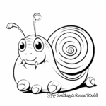 Land Snail Coloring Pages for Kids 3