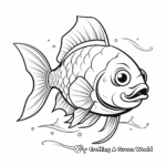 Large Mouth Bluegill Fish Coloring Pages 4
