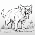Laughing Hyena Coloring Sheets 1