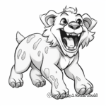 Laughing Hyena Coloring Sheets 2