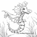 Leafy Sea Dragon Seahorse Coloring Pages 3