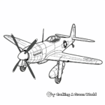Legendary Spitfire Fighter Jet Coloring Pages 2