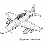 Legendary Spitfire Fighter Jet Coloring Pages 4