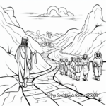 Lenten Journey: Journey to the Cross Coloring Pages 1