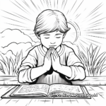 Lenten Prayer, Fasting, and Almsgiving Coloring Pages 1