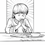 Lenten Prayer, Fasting, and Almsgiving Coloring Pages 2