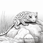 Leopard Gecko in Natural Habitat Coloring Pages 4