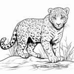 Leopard Spotted Panther Coloring Pages 2