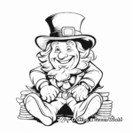 Leprechaun and Rainbow Coloring Pages 3