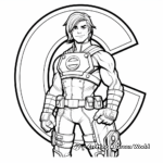 Letter C Coloring Pages Featuring Comic Characters 1