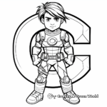 Letter C Coloring Pages Featuring Comic Characters 2