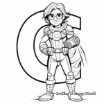 Letter C Coloring Pages Featuring Comic Characters 3