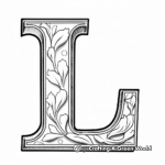Letter L in Word and Picture Format Coloring Pages 4