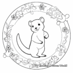 Life Cycle of a Kinkajou Coloring Pages 2
