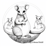 Life Cycle of a Kinkajou Coloring Pages 3