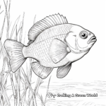 Lifelike Bluegill Coloring Pages 3