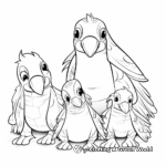 Light-hearted Platypus Family Coloring Pages 1