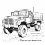 Light Utility Army Truck Coloring Pages 3