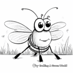 Lightning Bug in its Habitat Coloring Pages 4