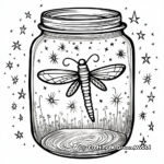 Lightning Bugs in a Jar Coloring Pages 1
