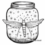 Lightning Bugs in a Jar Coloring Pages 4