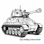 Lightweight Armored Scout Tank Coloring Pages 1