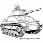 Lightweight Armored Scout Tank Coloring Pages 2