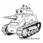 Lightweight Armored Scout Tank Coloring Pages 3
