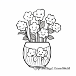Lily Vase Coloring Pages for Kids 2