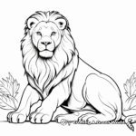 Lion King - Inspired Big Cat Coloring Pages 3