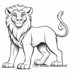Lion King - Inspired Big Cat Coloring Pages 4
