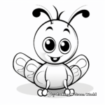 Lively Glow Worm Coloring Pages 2