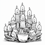 Lively Kwanzaa Candles Coloring Pages 4
