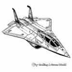 Lockheed Martin F-117 Nighthawk Stealth Fighter Coloring Pages 3