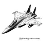 Lockheed SR-71 Blackbird Jet Coloring Pages 4