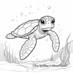 Loggerhead Sea Turtle Coloring Sheets 2