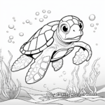Loggerhead Sea Turtle Coloring Sheets 4