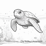 Loggerhead Turtle Coloring Pages 3