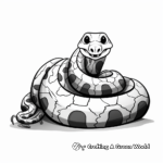 Long Boa Constrictor Slithering Coloring Sheets 2
