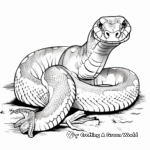 Long Boa Constrictor Slithering Coloring Sheets 3