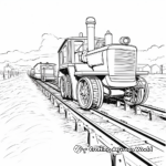 Long-Distance Tractor Derby Coloring Pages 2