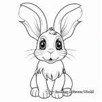 Long-Eared Bunny Coloring Pages 1