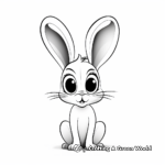 Long-Eared Bunny Coloring Pages 3