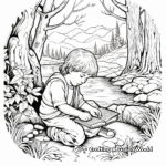 Lord's Prayer Illustrated with Nature Coloring Pages 4