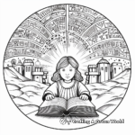 Lord's Prayer in Different Languages Coloring Pages 2