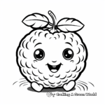 Lovable Cute Raspberry Coloring Pages 2