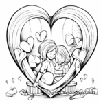 Love-filled Valentine's Day Heart Coloring Pages 1