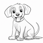 Loveable Labrador Dog Coloring Pages 1