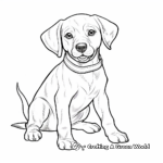 Loveable Labrador Dog Coloring Pages 3
