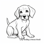 Loveable Labrador Dog Coloring Pages 4